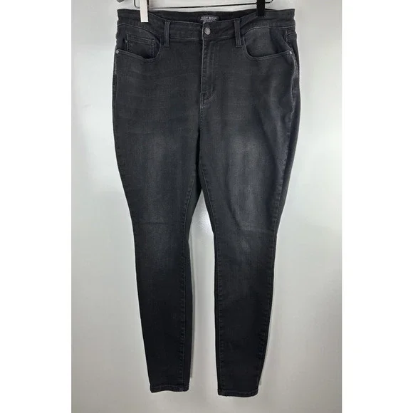 Judy Blue High Rise Skinny Black Denim Jeans Jb88450 Women's Plus Size 20W 20 - Picture 2 of 14